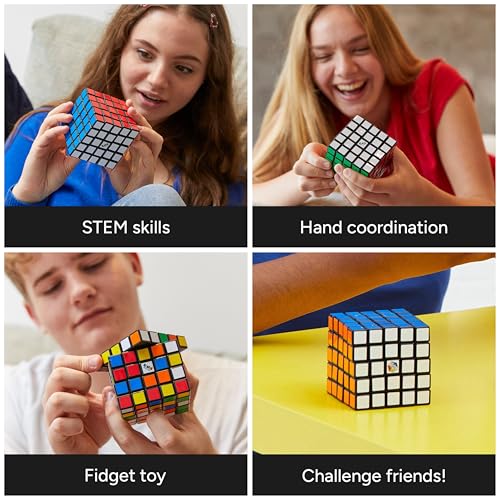 Rubik's مكعب روبيك، مكعب 5x5، لغز مطابقة الألوان، لعبة STEM معقدة للغاية، لعبة تحدي للعقل، لعبة فidget للأطفال، للأعمار 8 وما فوق - Image 4