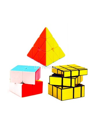 D ETERNAL Cube Combo Set Of 2X2 Cube Pyraminx Triangle And Mirror Puzzle Fantasy Cubes Combo For 14 Years And Up,Multicolor, Kids and Professionals - pzsku/Z5E63C1F96EC39DF67466Z/45/1743224127/2a20f43f-a032-49c6-9d5a-3ac44e001b25