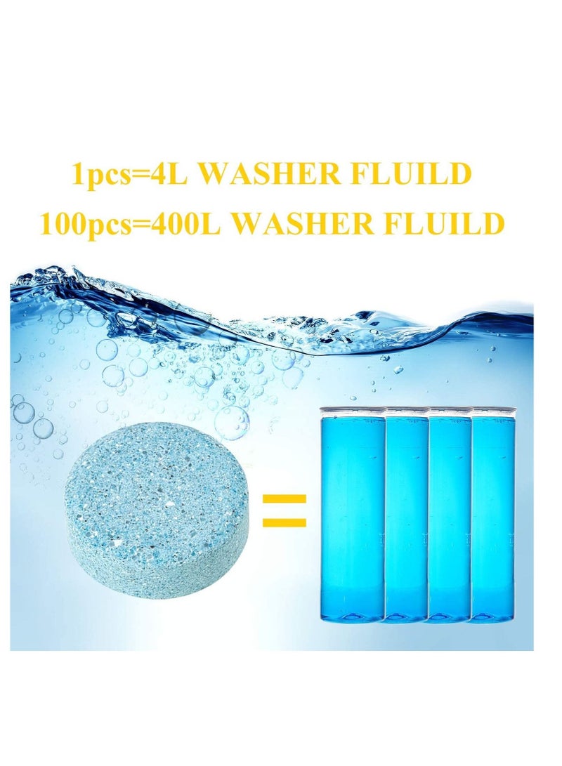 SYOSI 150 PCS Car Windshield Glass Concentrated Washer Tablets Solid Car Effervescent Tablets Glass Solid Wiper Cleaning Tablets for Car Kitchen Window  - Image 4