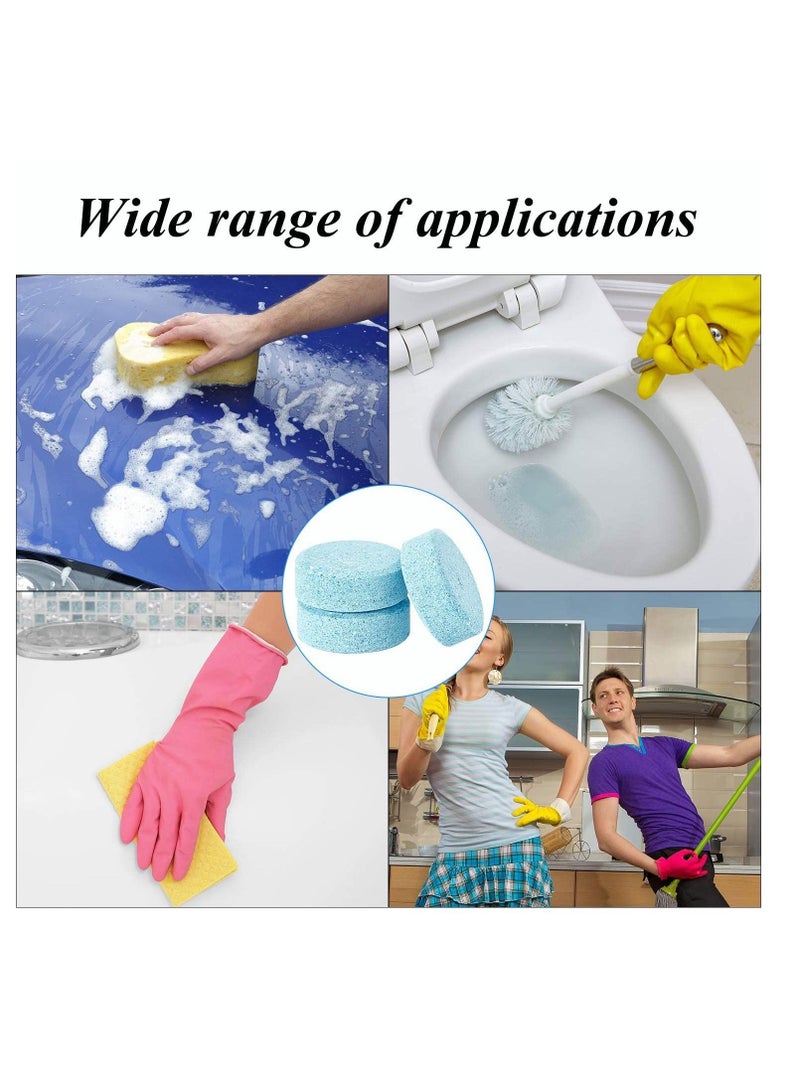 150 PCS Car Windshield Glass Concentrated Washer Tablets Solid Car Effervescent Tablets Glass Solid Wiper Cleaning Tablets for Car Kitchen Window