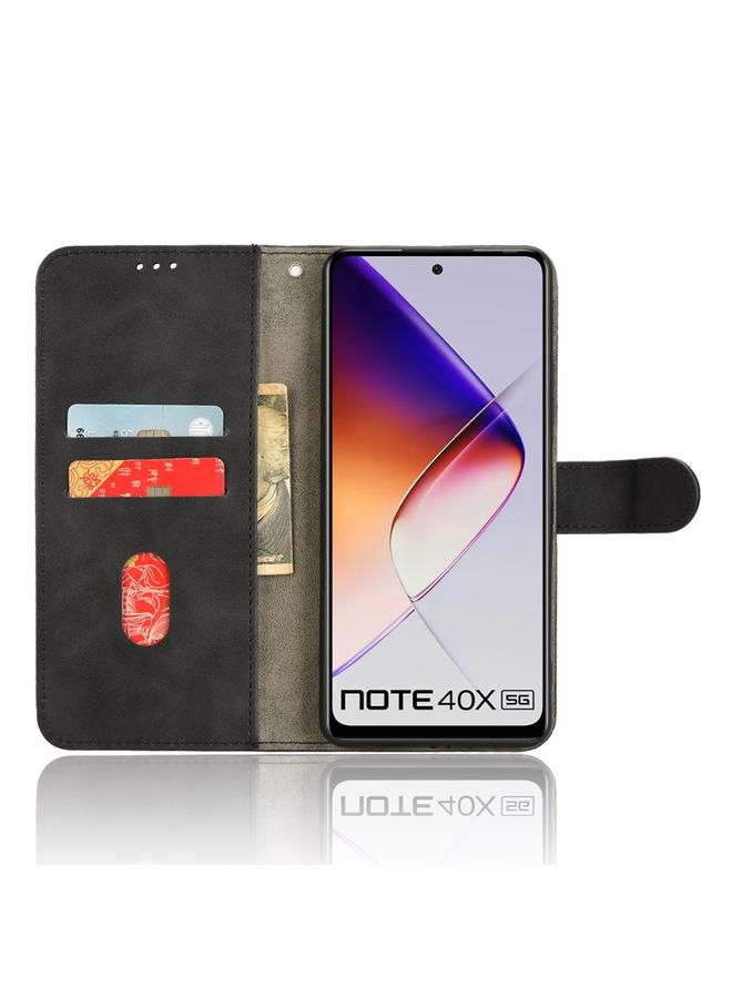 Zaboon Case For Infinix Note 40X 5G Skin Feel Magnetic Flip Leather Phone Case - Image 4