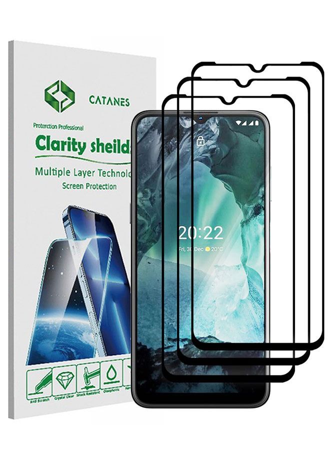 CATANES 3 Pack For Nokia G21 Tempered Glass Screen Protector Full Glue Back - Image 1
