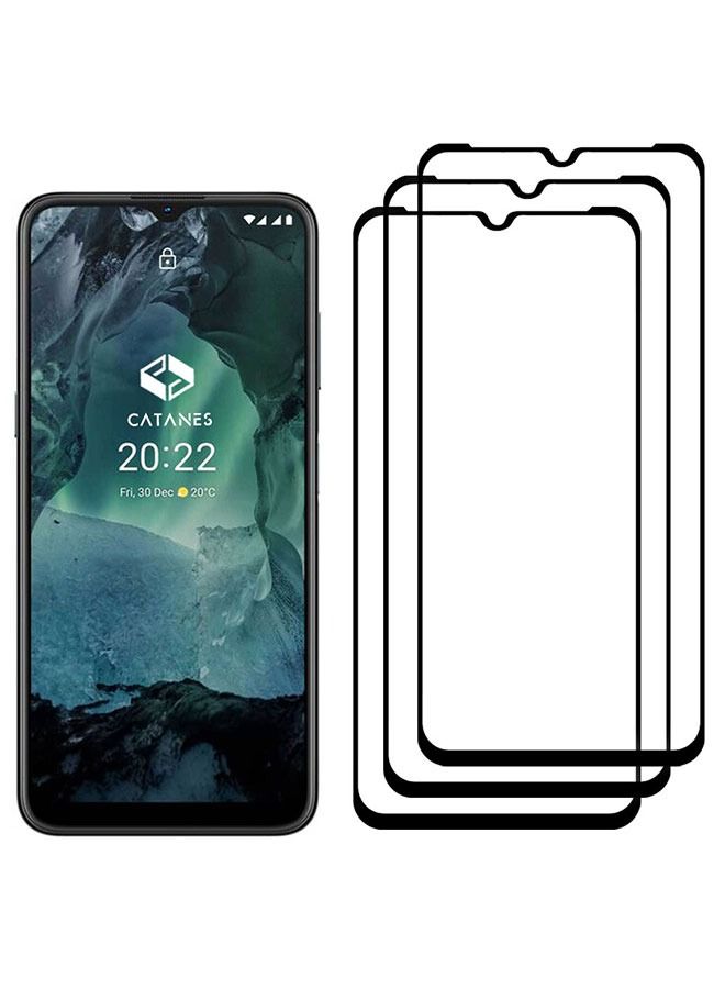 CATANES 3 Pack For Nokia G21 Tempered Glass Screen Protector Full Glue Back - Image 3