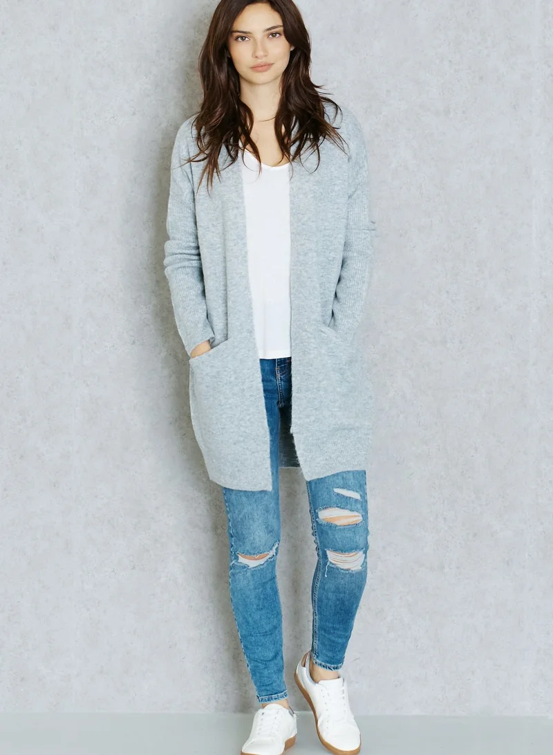 Miss Selfridge Ribbed Cardigan