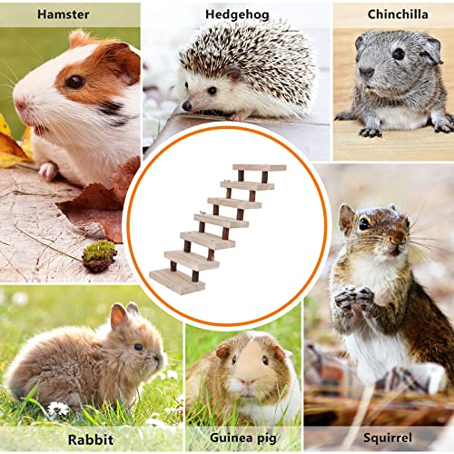 NUOBESTY Small Animal Wooden Ladder Platform Cage Bridge Guinea Pig Habitat Climbing Toy for Rabbit Hamster Bunny Squirrel Hedgehog Chinchilla Rat Mouse - Image 5