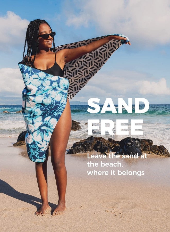 OCOOPA Microfiber Beach Towel Fast Drying, Extra Large 63" x 31" Sand Free Beach Towel Super Lightweight Towels for Swimming Pool, Camping, Picnic, Yoga Gym Sports - Image 4