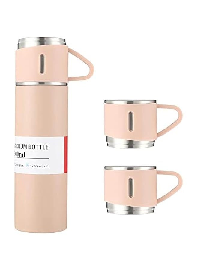 Double Layer Stainless Steel Vacuum Insulated Water Bottle Coffee Mug Thermal Bottle 12H Keeps Hot and Cold Leakproof Suitable for Home Office Outdoor Travel - Image 1