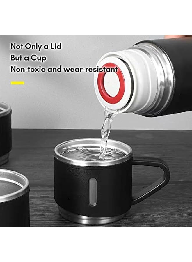 Double Layer Stainless Steel Vacuum Insulated Water Bottle Coffee Mug Thermal Bottle 12H Keeps Hot and Cold Leakproof Suitable for Home Office Outdoor Travel - Image 2