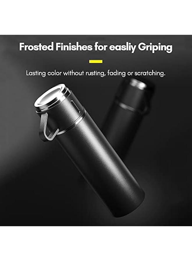 Double Layer Stainless Steel Vacuum Insulated Water Bottle Coffee Mug Thermal Bottle 12H Keeps Hot and Cold Leakproof Suitable for Home Office Outdoor Travel - Image 4