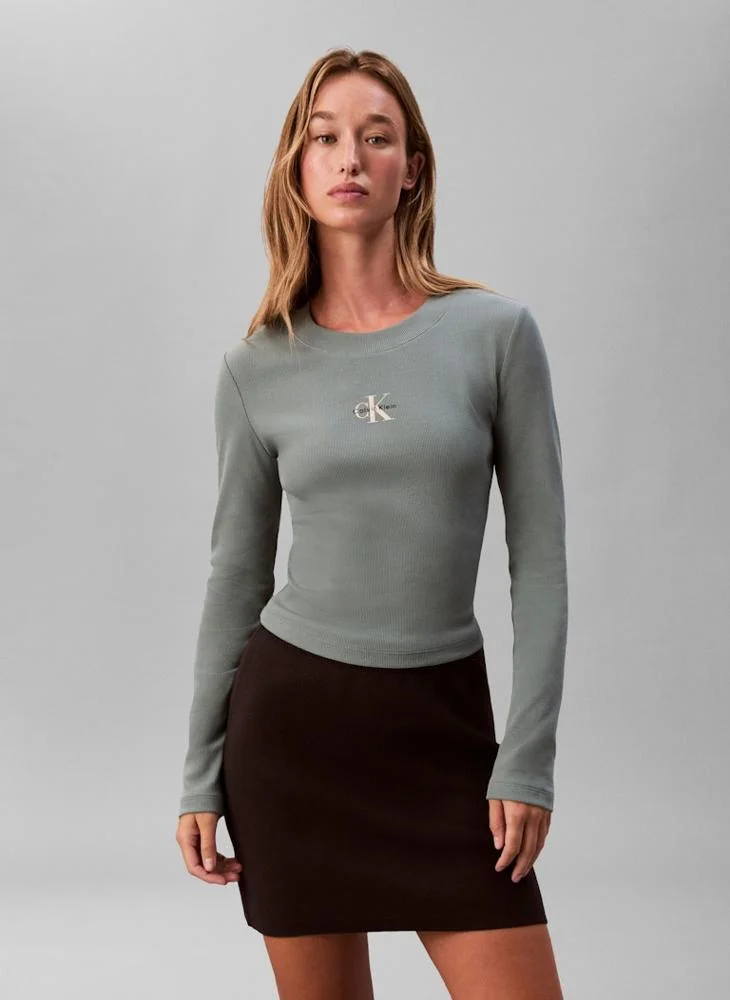 Graphic Cropped Crew Neck T-Shirt