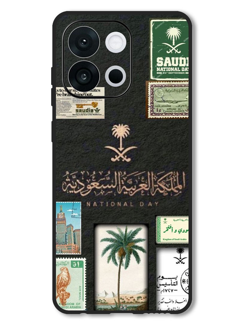 Theodor حافظة متوافقة مع OnePlus 13T 6.32 بوصة حماية مضادة للصدمات غطاء بامبر يوم الوطني السعودي - Image 1