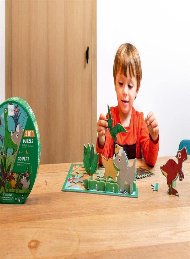 سكراتش يوروب لعبة خدش - أحجية ثلاثية الأبعاد - ديناصورات 36 قطعة - Image 3