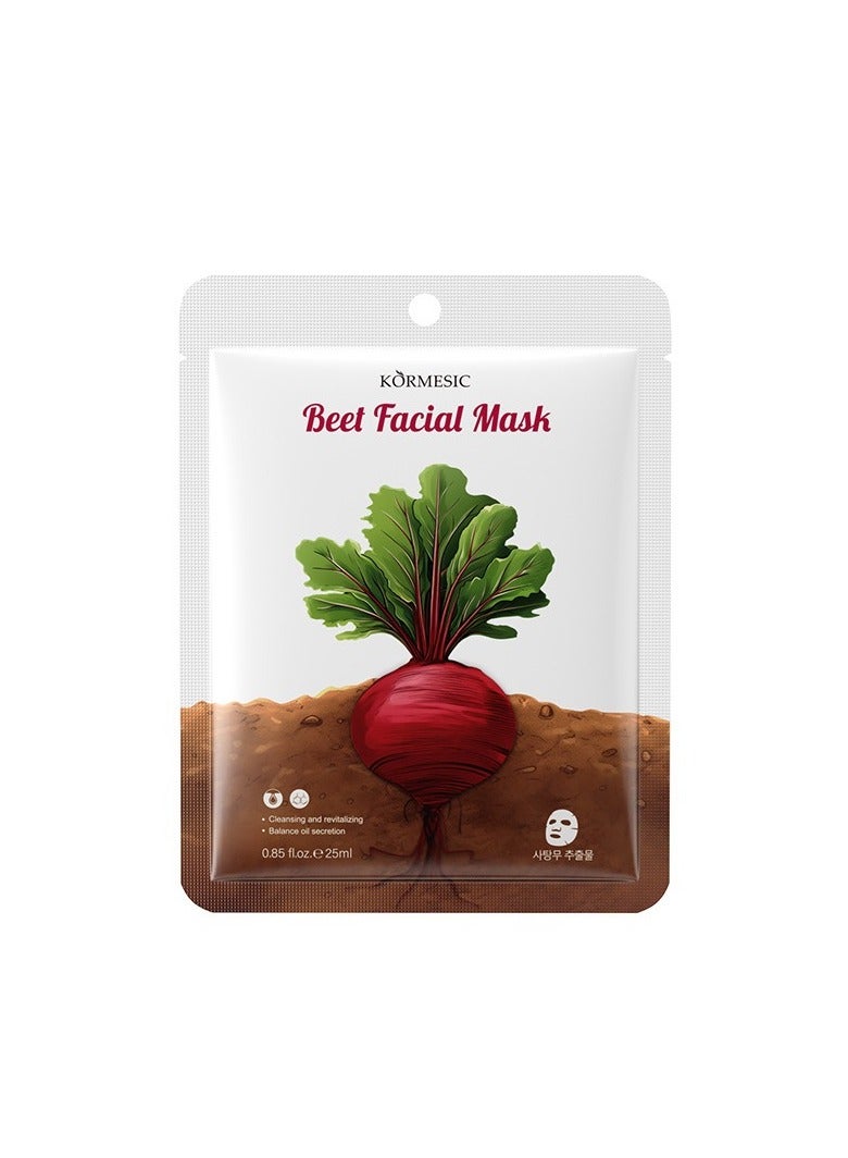 Kormesic قناع الشمندر 5 قطع 25 مل - منشط ومضاد للأكسدة - Image 1