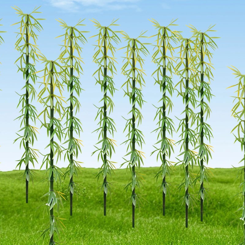 100 Pack 12cm Bamboo Trees with Flexible Wire Core for DIY Miniature Landscape Model Scenery - Image 3