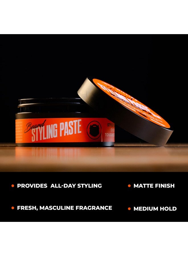 وايلد ويليس معجون تصفيف اللحية متوسط التثبيت، بلسم العناية للرجال الذي يرطب ويرطب شعر الوجه المتطاير، سهل الاستخدام، كريم اللحية غير الدهني غير اللامع، نمط ونحت للتحكم طويل الأمد. - Image 3