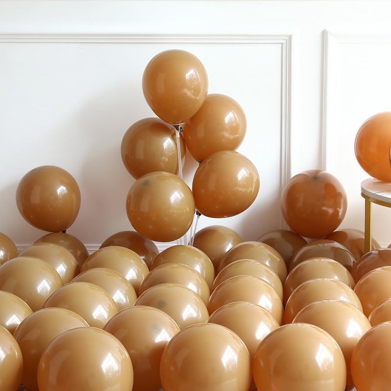 Eopelsm Bear Balloon Garland Arch Kit 121pcs Sand White Brown and Bear Foil Woodland Animal Balloons for We Can Bearly Waits Bear Theme Birthday Party Supplies - Image 3