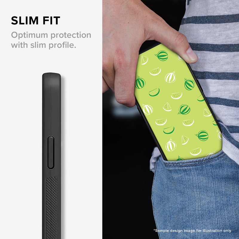 Stylizedd For Samsung Galaxy S26 Ultra Case, [Compatible with MagSafe] Slim Magnetic cover Phone Case - Custom Monogram Floral - D ( Black ) - Image 3