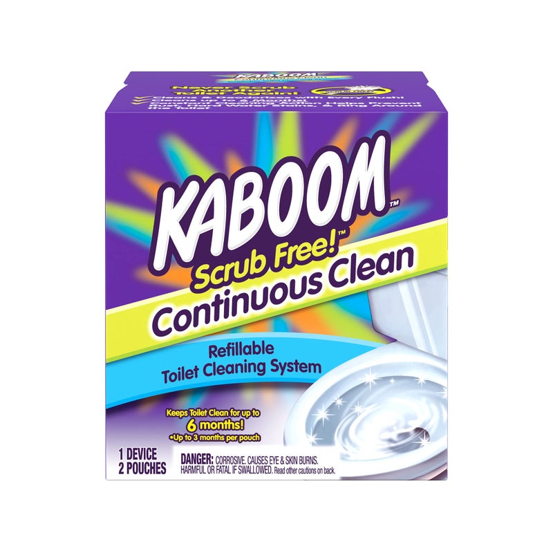 KABOOM نظام تنظيف المرحاض كابوم سكراب فري! مع 2 عبوات إعادة تعبئة - Image 1