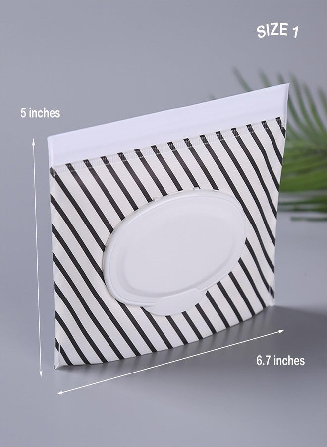 VOONGOR Portable Wet Wipe Pouch, Reusable Refillable Baby Travel Wipes Holder & Case, Lightweight Flushable Diaper Wipes Container (Plaid Pattern) - Image 2