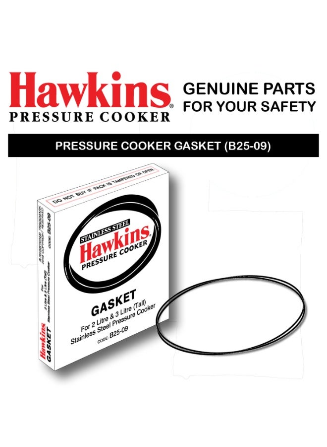 هوكينز قدر ضغط هوكينز غاسكت طويل من الفولاذ المقاوم للصدأ كونتورا - 2-3 لتر (أسود)، 3 لتر - Image 3