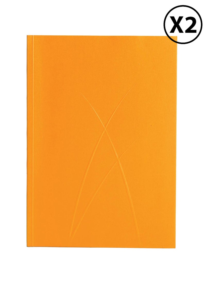 Paper-Oh Puro Gold A5 Lined No Closure Notebook - Pack of 2 - Image 1