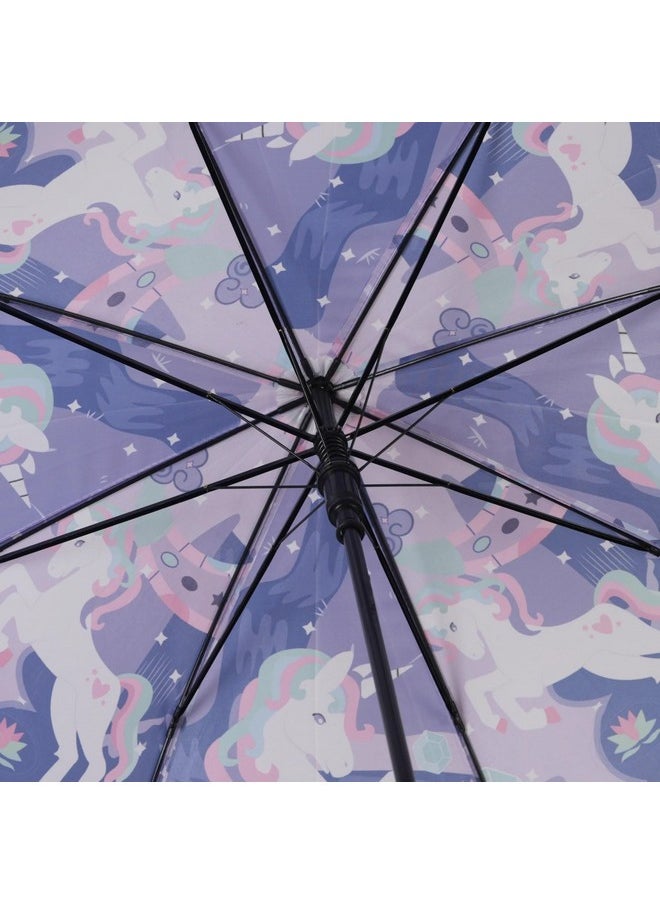 Hamster London HAMSTER LONDON Dyno Amigoes Children's Dinosaur Umbrella/Animal Umbrella, Dino Umbrella/Umbrella for Kids/Jungle Theme Umbrella/Animal Umbrella for Children (Light Purple)  - Image 3