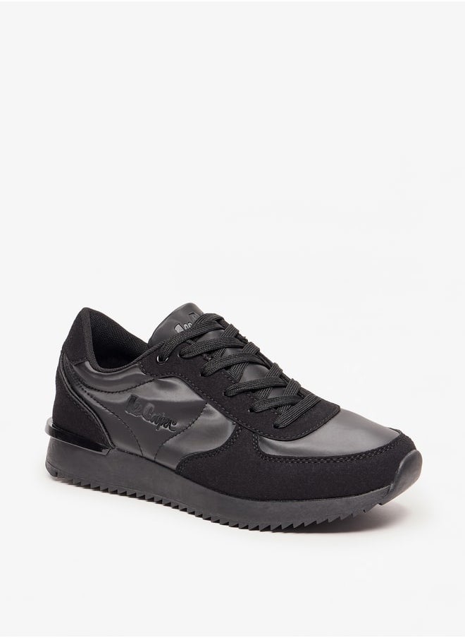 Lee Cooper حذاء رياضي نسائي مقسم إلى أجزاء مع رباط للإغلاق  - Image 1