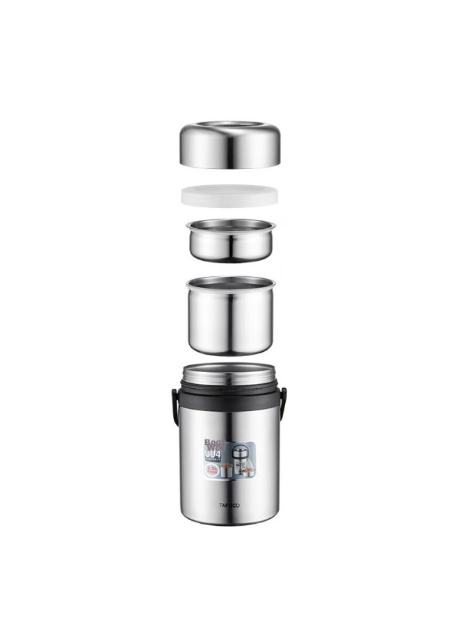 Tafuco Insulated Food Container, 304 Stainless Steel, Large Capacity, Three-layer Insulated Bucket, Portable Thermal Lunch Box, 2.6l, Food Grade, T0330 - Image 4