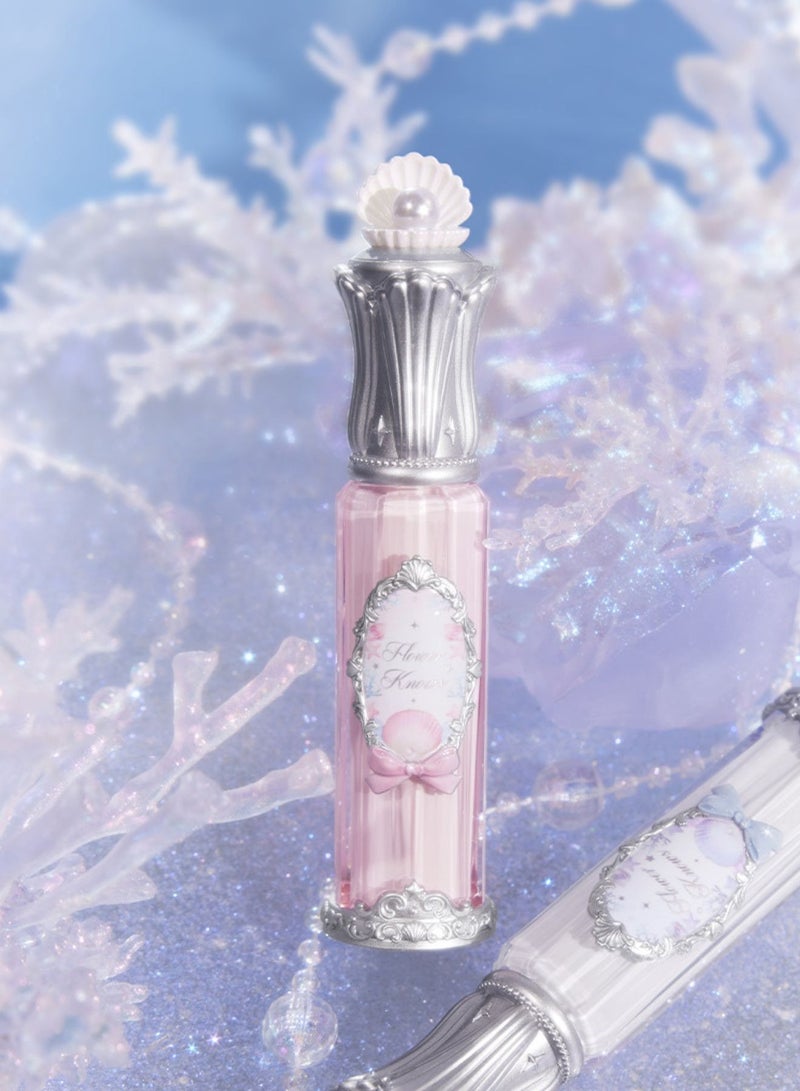 Flower Knows Shell's Jewel Nourishing Lip Glaze with Hydrating Essence and Glossy Shine  3-in-1 Lip Oil, Gloss u0026 Treatment – P01 Champagne Pearl - Image 5