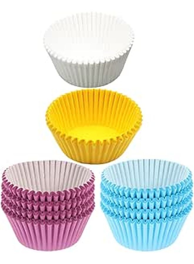 400pcs Assorted Color Muffin Cupcake Liners Greaseproof Baking Paper Cups for Home Bakery - Image 1