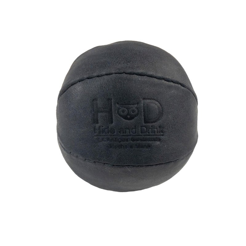 Hide & Drink, Stress Ball, Relieve Fidgeting and Anxiety, Exercise Hand, Squishy Tension Accessory, Great for the Office, Classic Style, Full Grain Leather, Handmade, Bourbon Brown - Image 1