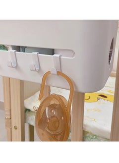 Little tots Hanging Basket, Hanging Diapers Bag, Home Table Box White color  - Image 4