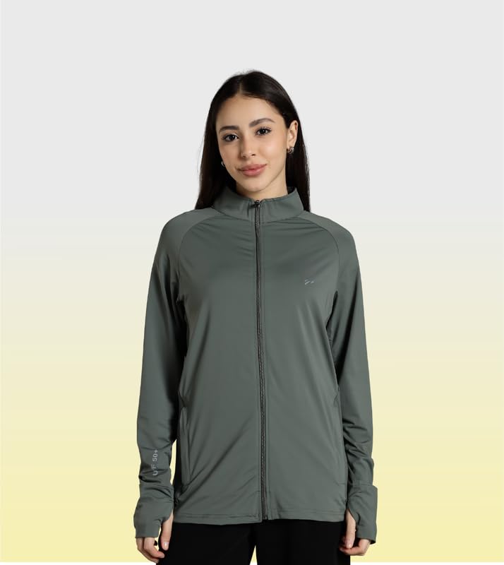 BLUE TYGA Womens Sunscreen Jacket ICE Pro – UPF 50+ Cooling Jacket for Men & Women|Cool Rush Pro Tech,UV Protection,Breathable,Sweat-Wicking, Anti-Microbial, Lightweight Sun Hoodie for Outdoor Sports & Travel - Image 2