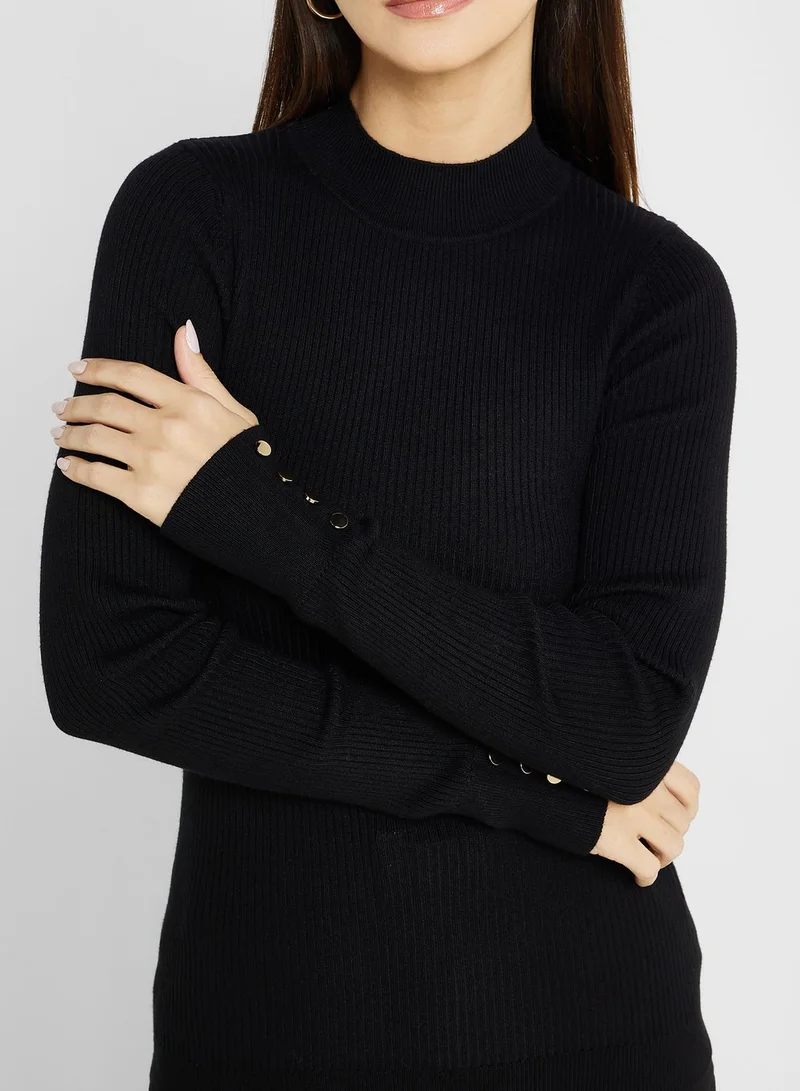 NEW LOOK Button Sleeve Top