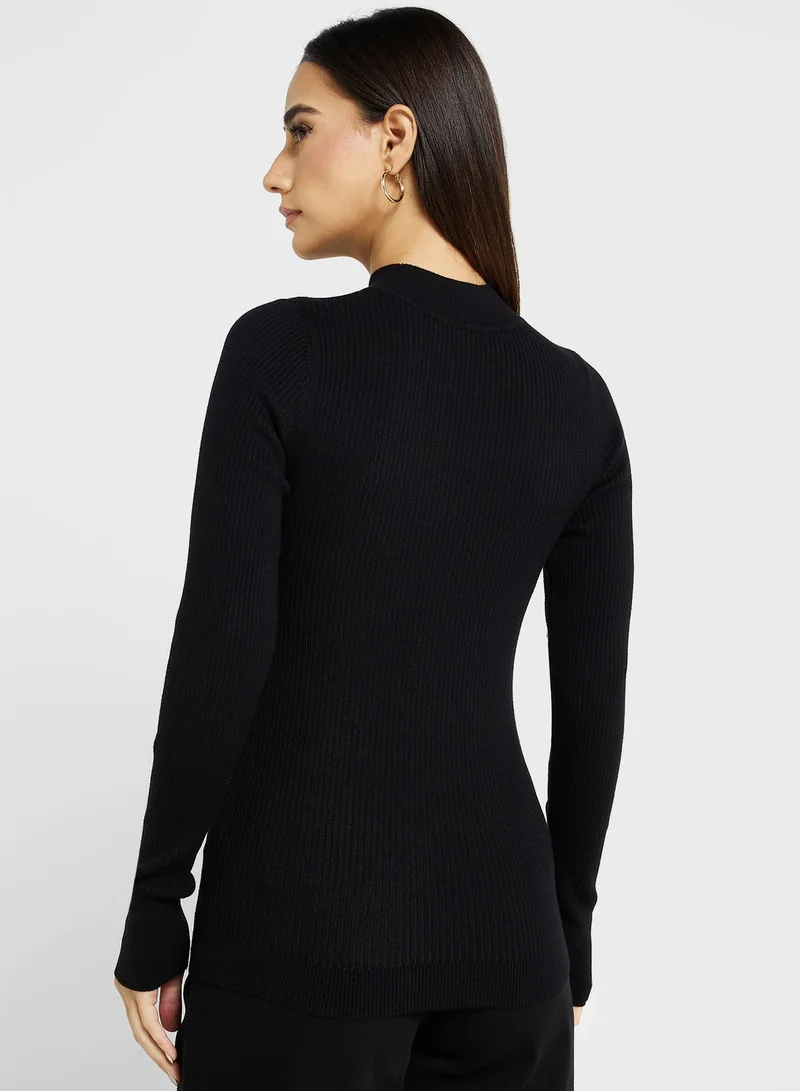 NEW LOOK Button Sleeve Top