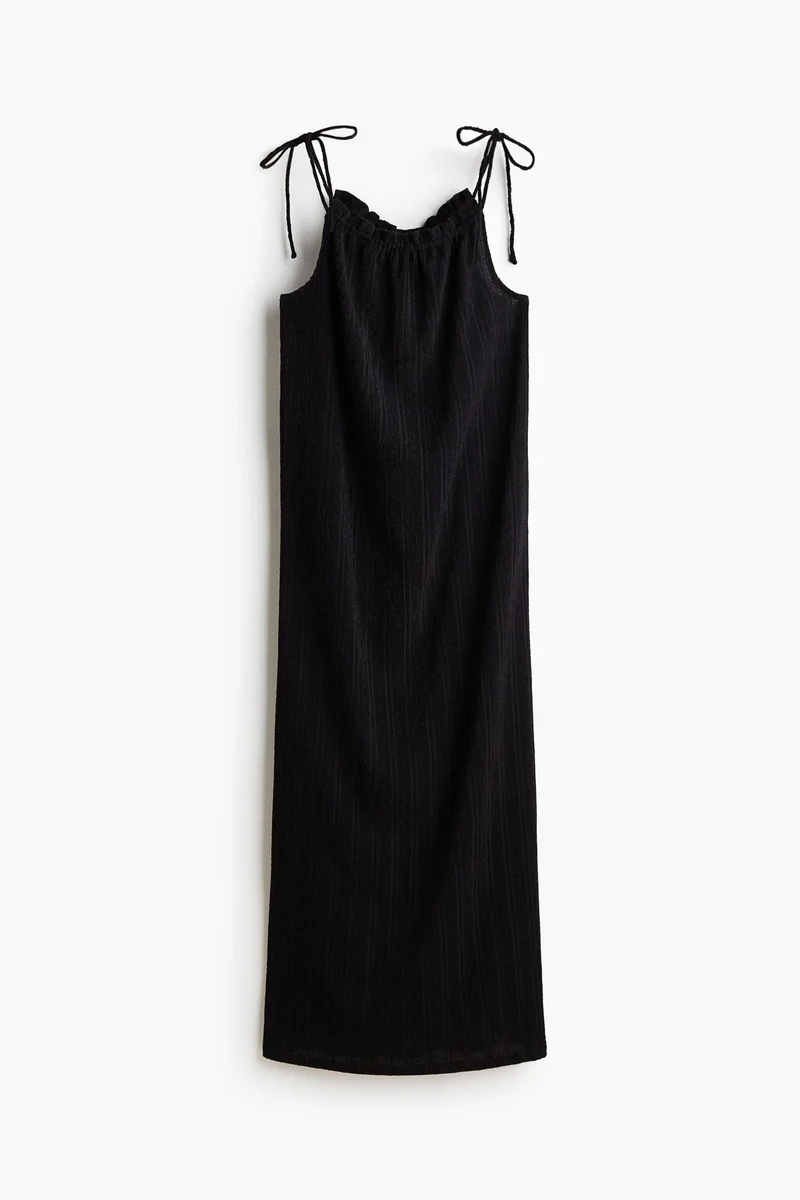 H&M Crinkled drawstring dress