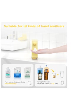 SYOSI Automatic Soap Dispenser, 3 Level Adjustable Duck Foaming Soap Dispenser,14oz/400ml Rechargeable,Touchless Hands Free Soap Dispenser for Bathroom and Kitchen  - Image 4