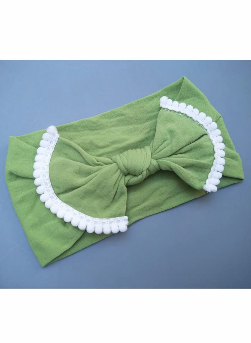 Excefore Baby Hair bands, Turban Hats with Seaming Bowknot Nylon Hair band - Image 4