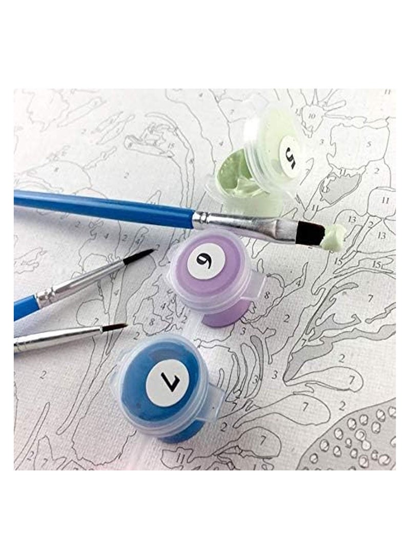 كول بيبي ديي اللوحة الرقمية جدار الفن الاكريليك اللوحة غرفة المعيشة رسمت باليد ديكور المنزل 40x50cm - Image 4