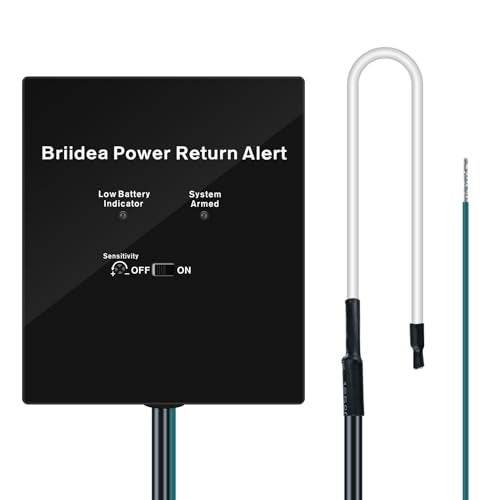 briidea Power Return Alarm Briidea Utility Power Back on Alert for Generator Loud Siren with LED Indicator - Image 1