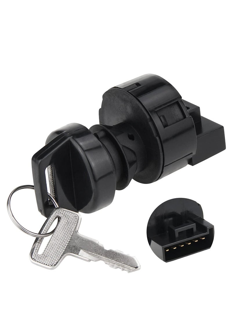 Y&D - SYOSI 6-pin Ignition Switch for Polaris Ranger 400 425 500 570 700 800 900 1000 RZR Sportsman 600 - Replace 4011002 4012165, Key with Off/Run/Start - Image 1