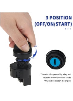 Y&D SYOSI 6-pin Ignition Switch for Polaris Ranger 400 425 500 570 700 800 900 1000 RZR Sportsman 600 - Replace 4011002 4012165, Key with Off/Run/Start  - Image 2