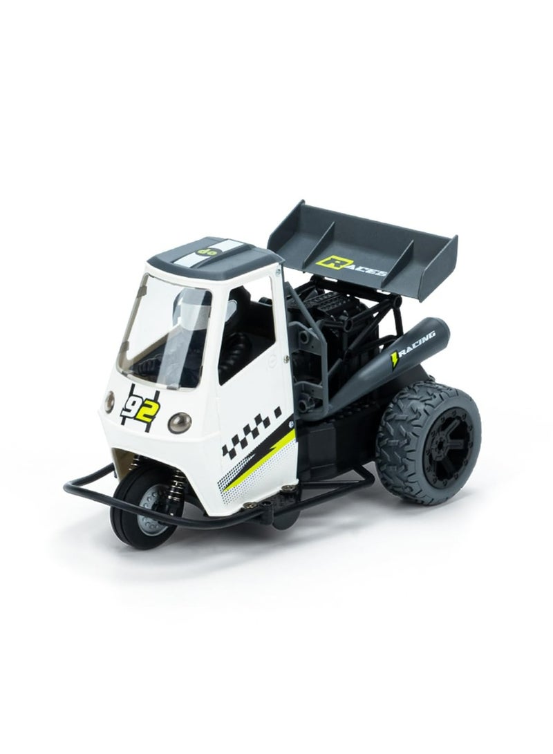 RC Motor Tricycle 1:16 Scale | 3-Wheel High-Speed RC Motorcycle with Spray, LED Lights & Sound | 25km/h | 2.4GHz Remote Control | Shock Absorbers | Kids & Beginners Off-Road Stunt Bike - Image 1