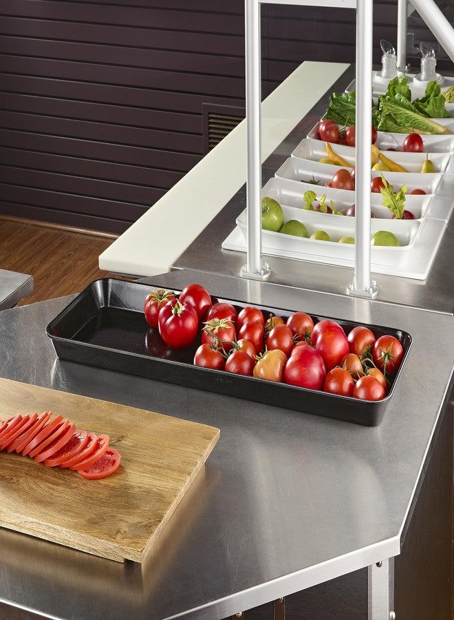 HUBERT Black Fiberglass Merchandising Tray - 30" L x 10 3/4" W x 2" H - Image 3