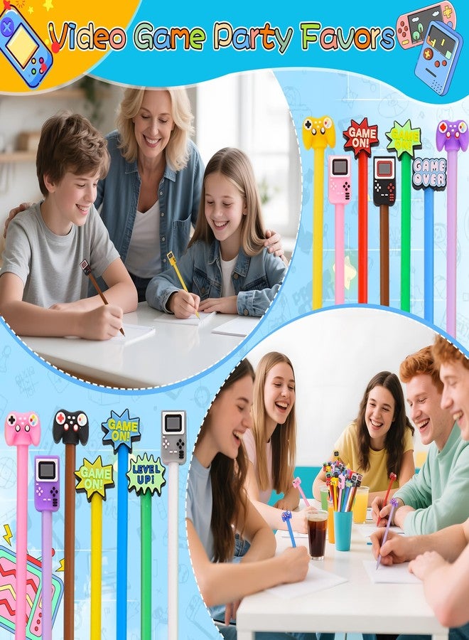 LiYiQ 50 PCS Video Game Cartoon Cute Fun Pens Kawaii Games Handle Level Up Games Console Shape Gel Black Ink Pen Cute Video Game Pens for Office Home Present - Image 5