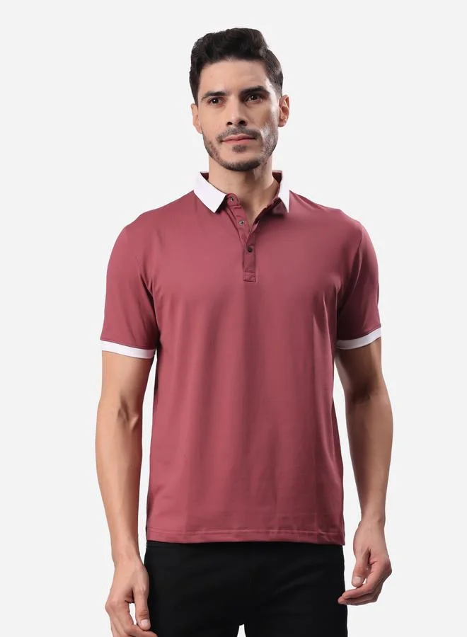 ستايلوكس Stylox Contrast Trim Short Sleeve Regular Fit Polo T-Shirt