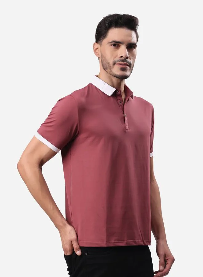 ستايلوكس تيشيرت بولو بأكمام قصيرة بقصة عادية وزخارف متباينة من ستايلوكس