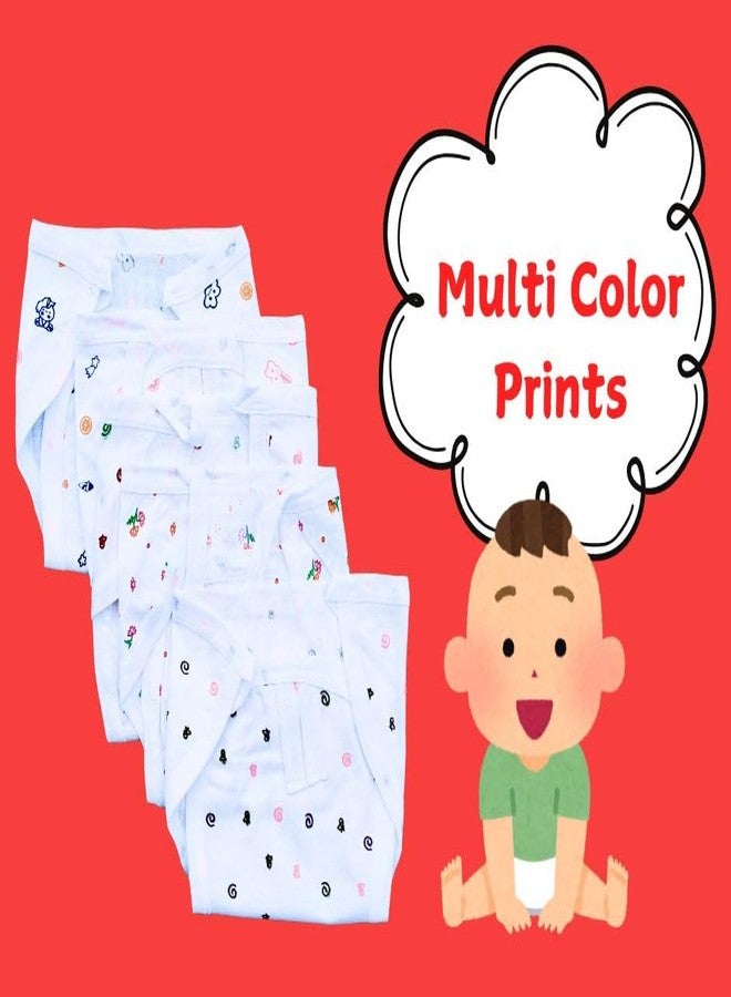 Sunuo Washable Reusable Multicolor Hosiery Cotton Nappies, Langot for Newborn Baby (0-6 Months), Pack of 10, Soft, Breathable, Eco-Friendly - Image 3