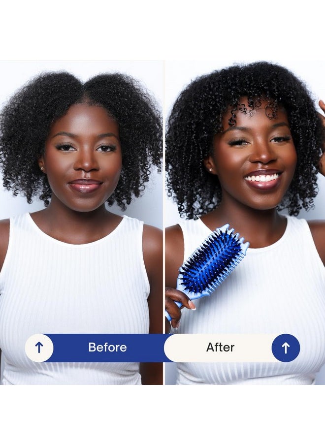 Bounce Curl - Bounce Curl Volume EdgeLift Brush, 5-in-1 Tool for Volumized Waves, Curls & Coils - Blue - Image 1