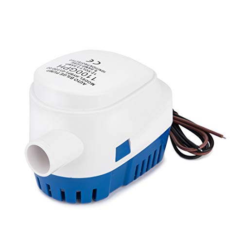 Dontmiss Automatic Submersible Small Boat Bilge Pump 12v Non-polar 1100gph Auto with Float Switch bilge pump for boat(Outlet Diameter：1 1/8") - Image 3